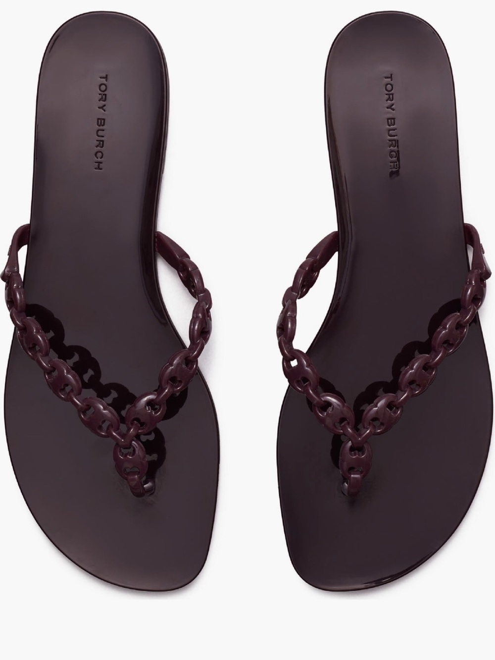 Tory Burch Gemini Link Jelly Flip Flops